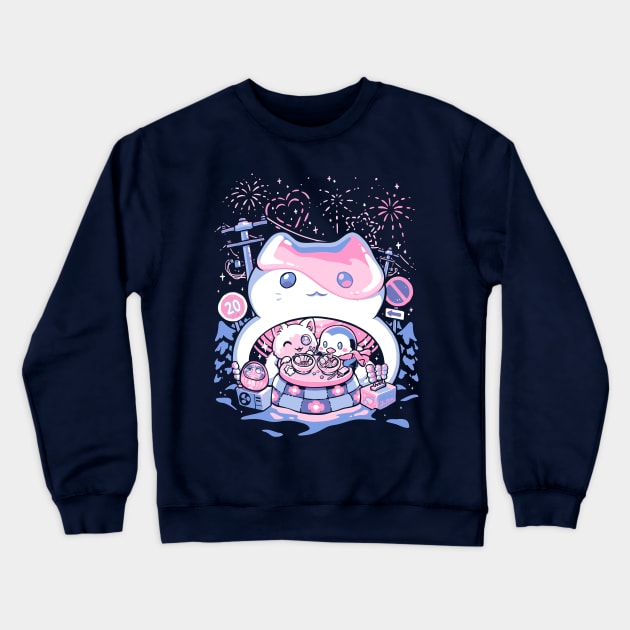 Dango Igloo Crewneck Sweatshirt by Pixeleyebat